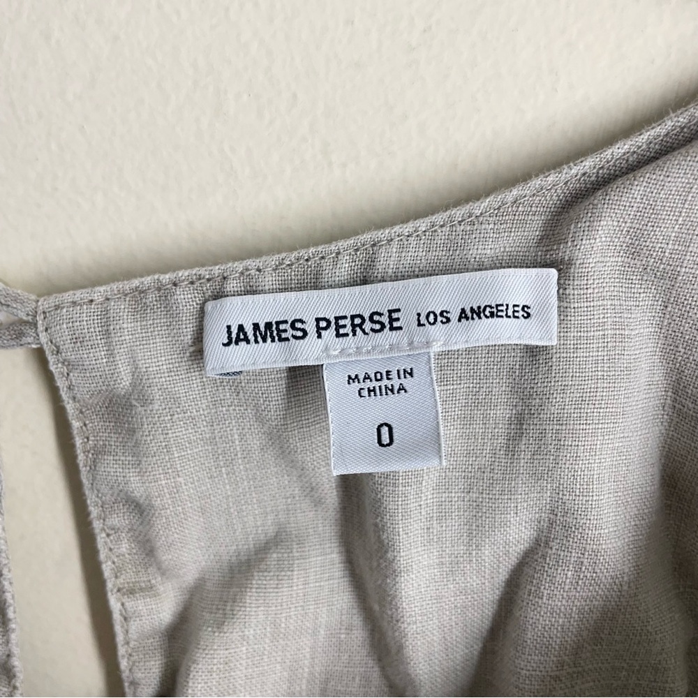 James Perse Linen Sleeveless Grey Midi Dress size 0 - Picture 10 of 11